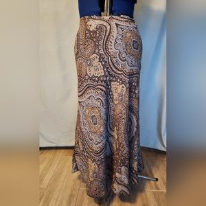East 5th long flair skirt